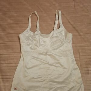 Elegant White Women's Ruby Ribbon Cami
